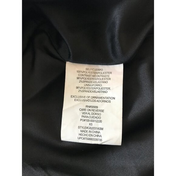 Gianni Bini Silver Gray Sequined Peplum Top Size X-Small - Picture 7 of 8